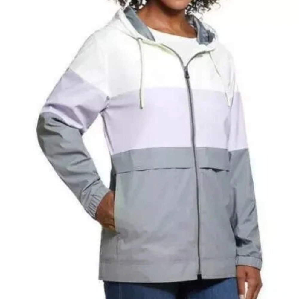 Weatherproof Vintage Women's Rain Slicker Jacket, Colorblock Size Small Corded
